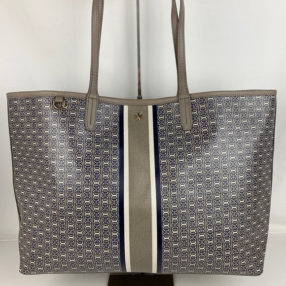Tory Burch Handbags - New Tory Burch Gemini Leather & Canvas Tote